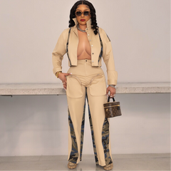 All Eyez On Me Cargo Pants Set