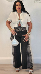 Pr3tty Hardcore High-Waist Cargo Jeans