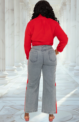 Off Limits Wide Leg Slit Pants