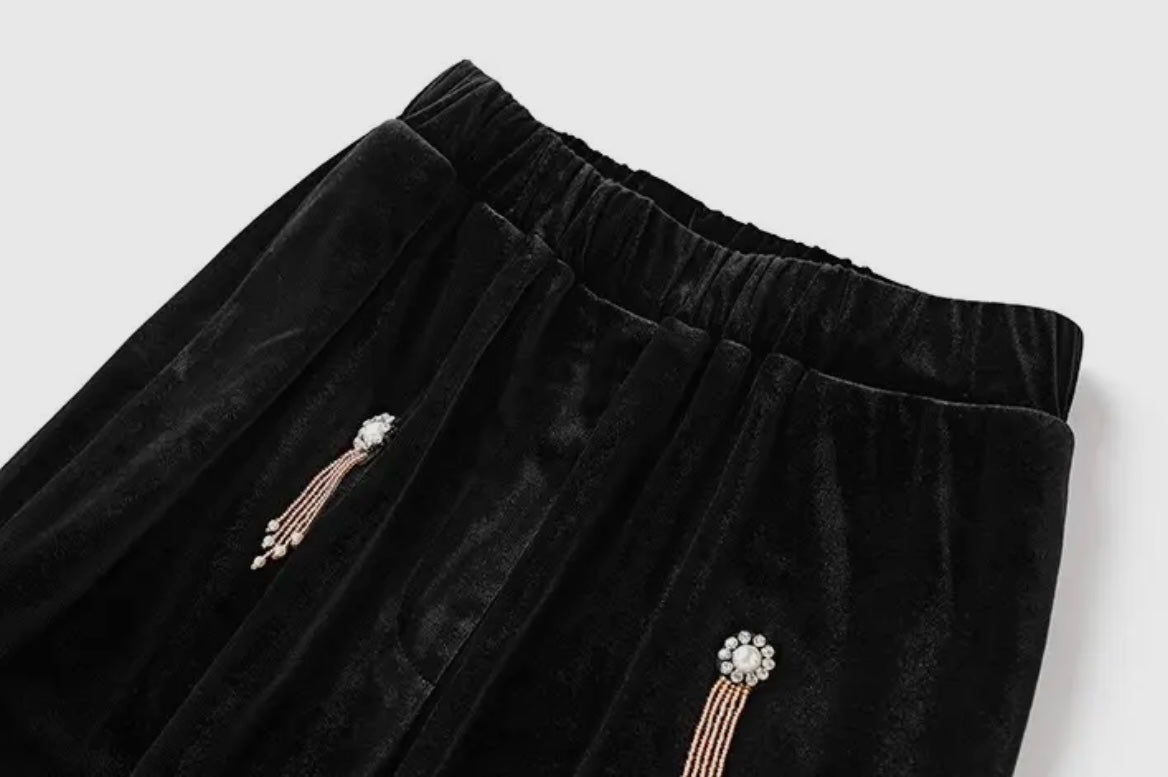 Shut Things Down Velvet Blazer Pants Set